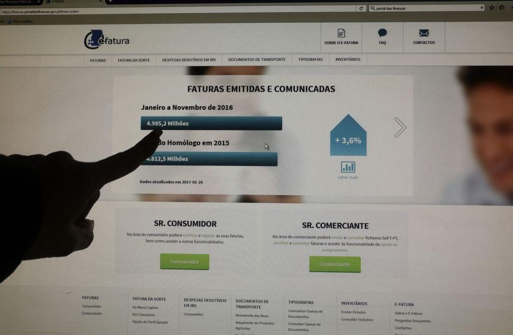 Prazo para validar as faturas no Portal das Finanças termina hoje