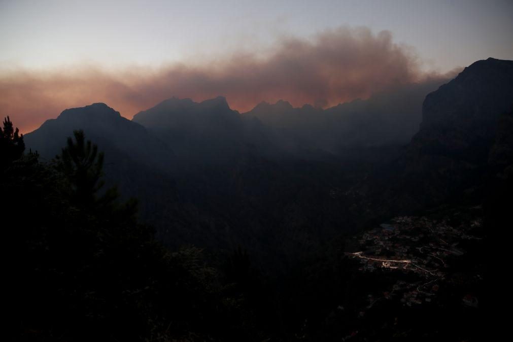 Fogo chegou ao Pico Ruivo e reforço de meios a caminho