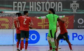 Portugal fica a um passo do Euro2026 de futsal ao bater a Macedónia do Norte