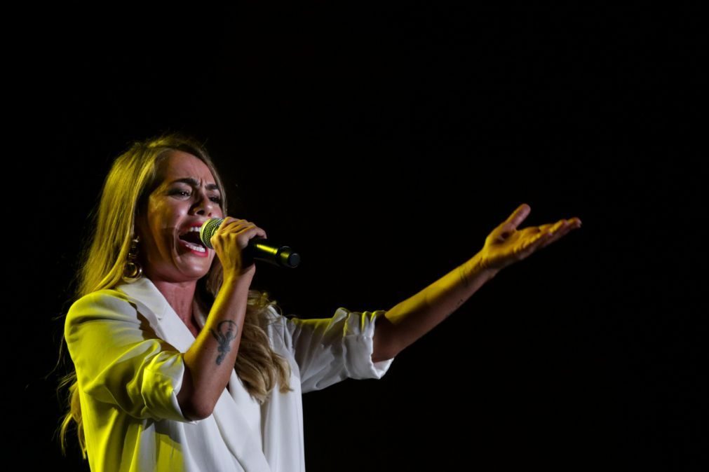 Gisela João em abril no palco do Teatro Municipal da Covilhã