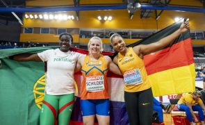 Auriol Dongmo conquista medalha de bronze no lançamento do peso nos Europeus