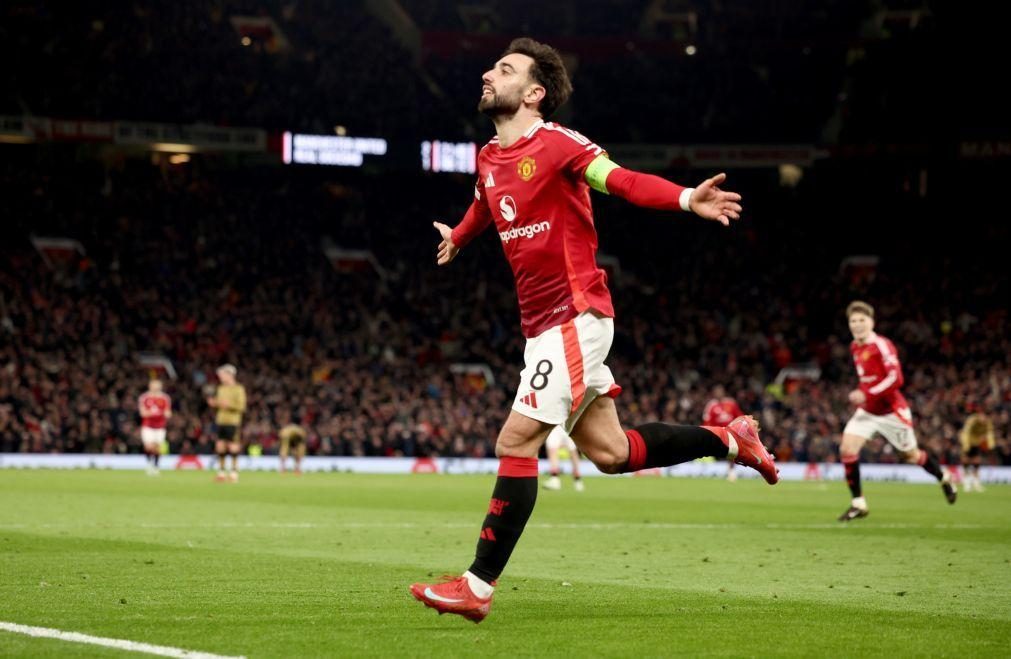 United derrota Leicester com um golo e duas assistências de Bruno Fernandes