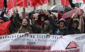 Trabalhores do setor social manifestam-se por melhores salários e condições de trabalho