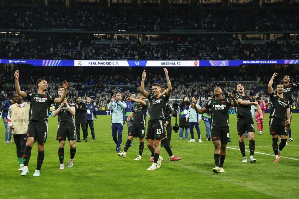 Arsenal e Inter Milão seguem para as meias-finais da Liga dos Campeões