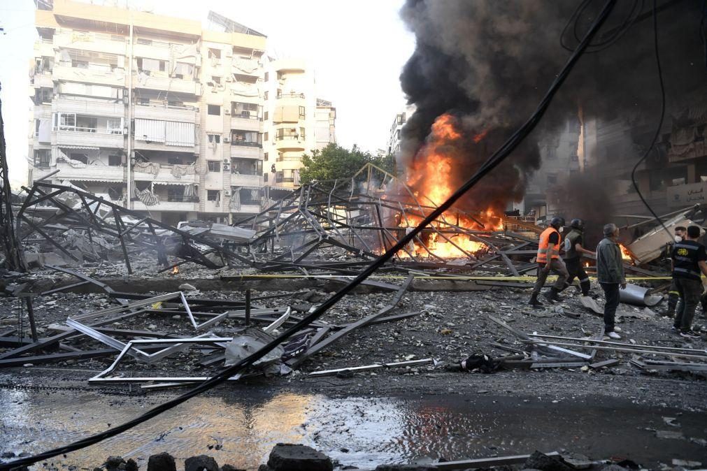 Ataque israelita em Beirute atinge