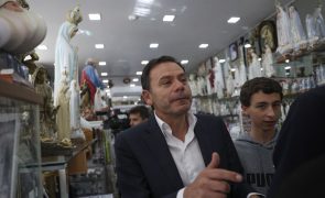 Montenegro em Fátima quando começou a sair fumo branco no Vaticano