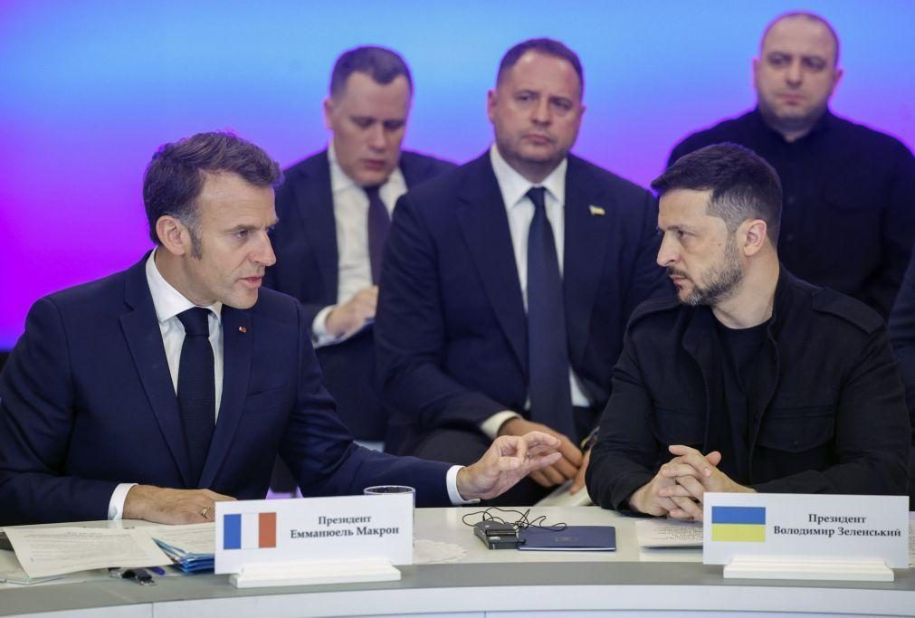 Macron diz que negociação proposta por Putin é
