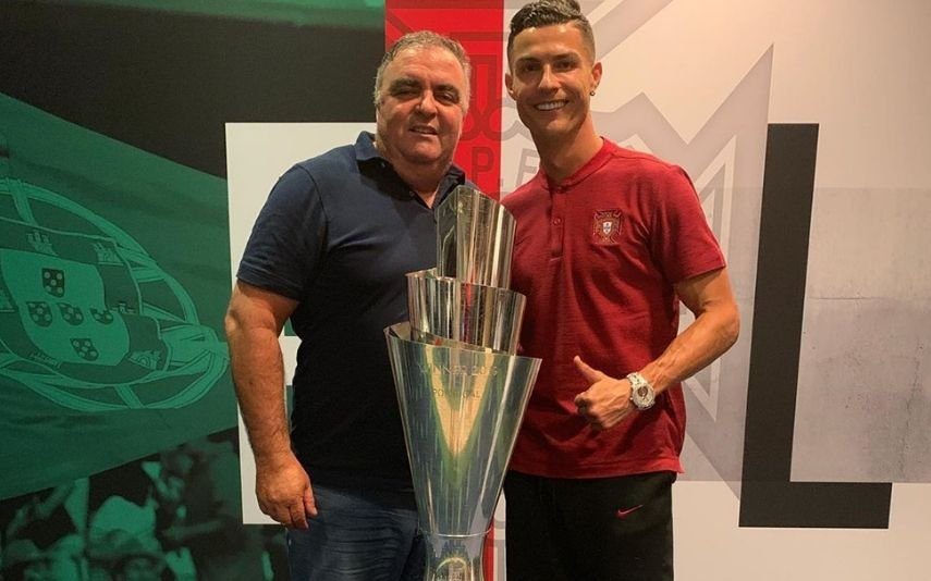 Cristiano Ronaldo chama 'cota' a Dolores e brinca com José Andrade