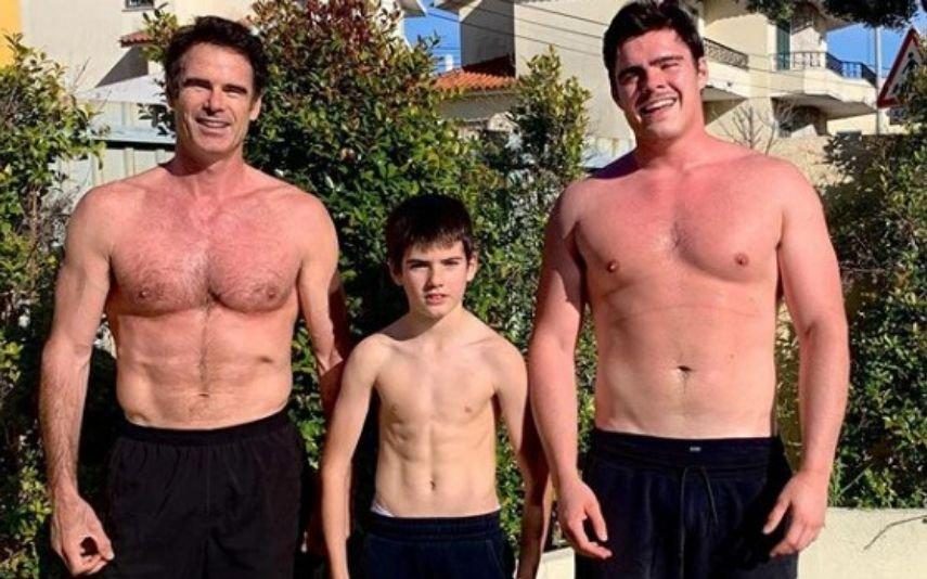 Pedro Lima treina com os filhos e revela os segredos para o corpo escultural aos 49 anos