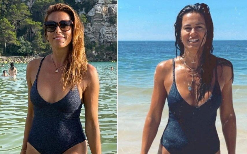 Catarina Furtado e Cláudia Vieira usam fato de banho igual