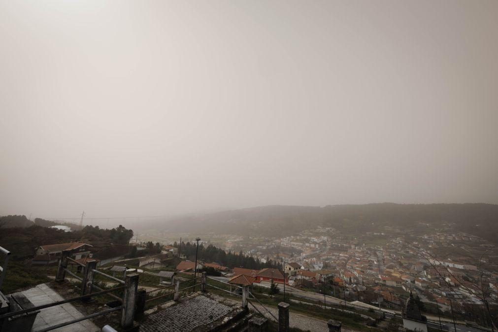 Poeiras atingem novamente Portugal continental até sábado